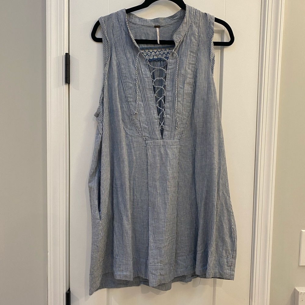 Free People striped tunic coverup